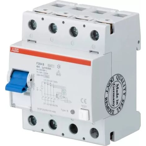 ABB FI-Schutzschalter 4P Typ B+ F204B+40/0,03 40A 30mA (1/2)