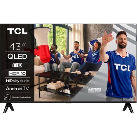 TCL 43S51K - TV QLED 43" (109 cm) - Full HD 1920x1080 - HDR10 - Android TV - 2xHDMI 1.4 - WiFi (1/5)