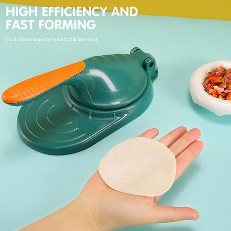 Lot de 2 Moules à Raviolis Maison, Presse Manuelle Rapide pour Pâte à Dumpling, Gabarit Blanc pour Cuisine Familiale (1/2)