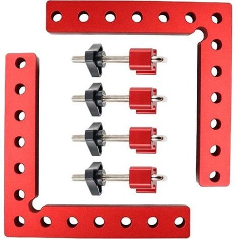 Pince d'Angle de Type L, Carré de Positionnement à 90° - Outil de Serrage de Menuisier (140 mm x 140 mm) (1/5)