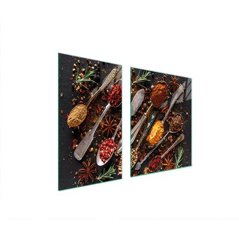 PIATTO IN VETRO e TAGLIERE 100x52 SPEZIE (1/5)