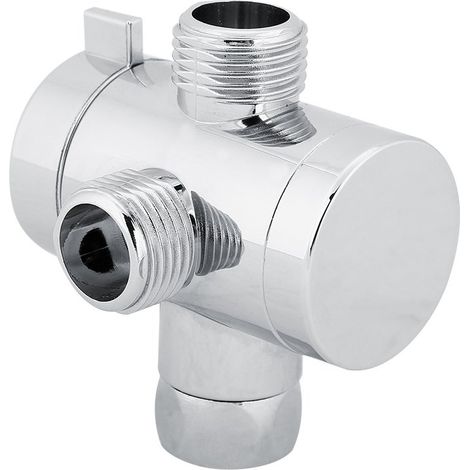 Divertisseur de Douche 3 Voies Facile à Installer Inverseur d'Eau pour Pommeau et Robinet Salle de Bain Accessoire Sans Fuite Idéal pour Rénovation Maison Moderne (1/5)