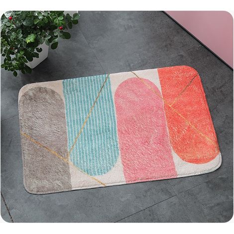 NALOOKAMIC Tapis de Bain Antidérapant 4060cm Microfibre Absorbante Très Doux et Lavable en Machine Convient pour Salle de Bain, Cuisine, Entrée, Salon (1/5)