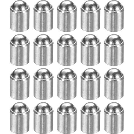 20pcs Plongeurs À Ressort À Bille 6x7mm Acier Inoxydable 304 (1/5)