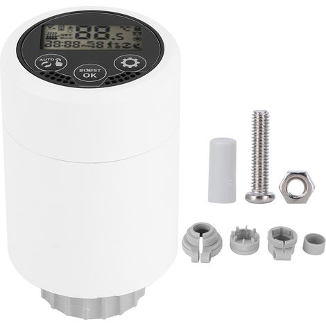 Vanne de Radiateur ZigBee Intelligente: Écran LCD, Contrôle par App, Réglage de Température