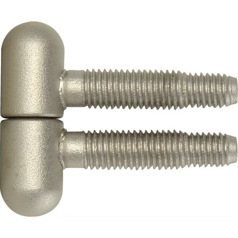 SFS Einbohrband Türband 3-fach ø 13 mm mit Rundkopf, Stahl vernickelt matt