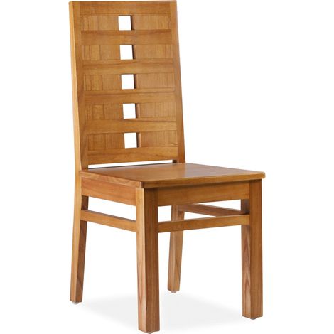 Chaise en bois massif clair de Mindy Zandhu (1/3)