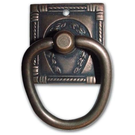 Maniglia Maniglietta METAL STYLE Florence Ciondolo Mobili Antichi 33x55 mm (1/2)