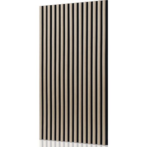 Wolketon 1 Stück halbrunden Akustikpaneel Wandpaneel Moderne Wandpaneele Akustik HolzwandHolz  MDF Wandpaneele 120x60x2.1cm Eichenholzfarbe