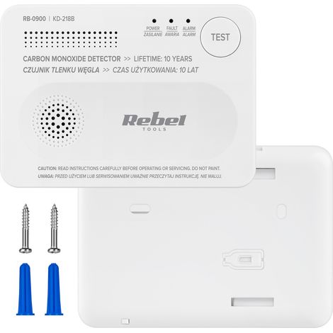 Rilevatore di monossido di carbonio wireless a batteria Rebel KD-218B
