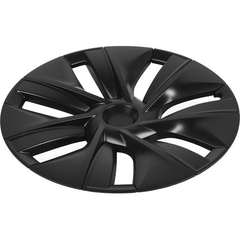 4 Jantes de Moyeu Sportives 19 Pouces Anti-Rayures Protection Robuste Remplacement Tesla Model Y 2020-2023 Noir Mat (1/5)
