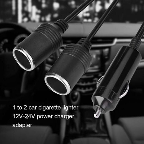 Allume Cigare Voiture Double - Prise Fem Allume Cigare 12 Volts - Chargeur de Voiture - Fiche Mâle à 2 Voies - Fem Prise de Cigaret (1/4)