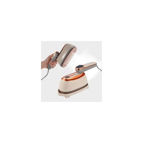 Vaporiera da viaggio da 1500 watt con serbatoio dell'acqua da 260 ml, tempo di riscaldamento di 20 secondi, vaporizzatore portatile per abiti e tessuti - Crezuo