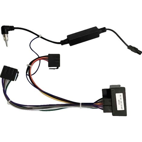 Adaptador de audio para coche, material de PVC, 1,5 metros de longitud, conector multipin, para coches urbanos compactos y vehículos subcompactos, compatible con interfaces de audio estándar.
