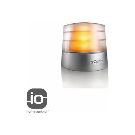 Somfy – Feu orange 24V avec antenne io – Indice de protection IP54 – Compatible motorisations portails et portes de garage – 9026830