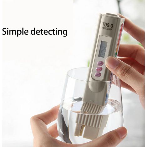 Testeur portable de qualité des eaux grises, appareil de mesure numérique à 3 boutons, stylo testeur TDS pour aquarium
