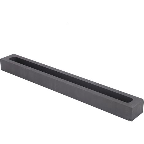 Moule en graphite 250x30x20mm pour fonte de métaux précieux - Or, argent, cuivre, aluminium - Moule à lingots pour fonderie