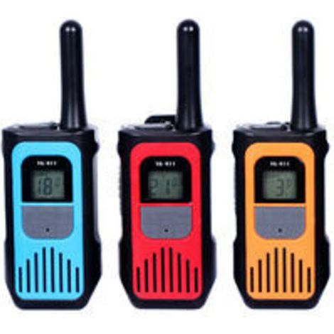 3 Pièces Talkie Walkie Rechargeable Enfants Adultes,Talkie-Walkie Longue Portée avec , Walkie Talkie USB Type C avec VOX pour Jeu d'Aventure, Randoneé, Vélo