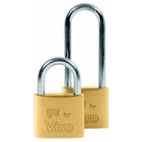 Viro Fai art 553.32 Cadenas rectangulaire 30 mm avec arceau long en acier