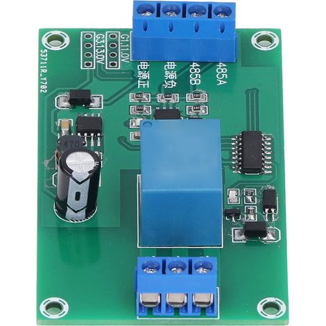 MAX485 RS485-Relaismodul, Computersteuerplatine mit Hexadezimalkodierung, kompakt und praktisch, DC 7–30 V-Netzteil (1/5)