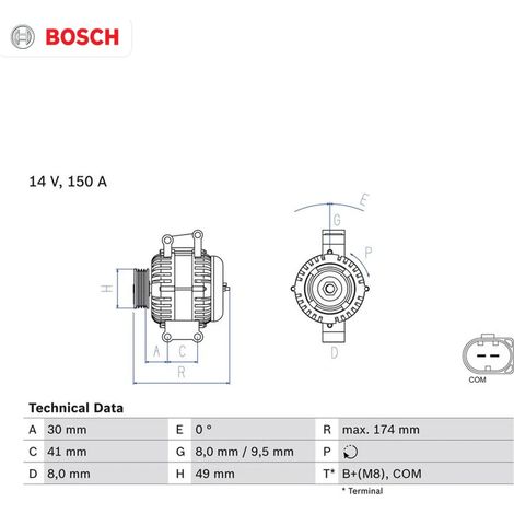 Alternateur BOSCH 0 986 047 240 BMW 12 31 7 521 385 12 31 7 522 962 7532969