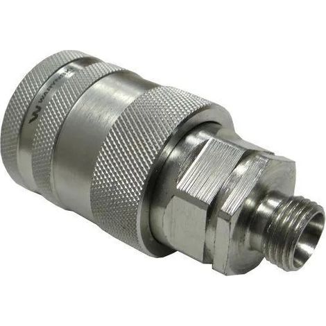 Enchufe de acoplamiento rápido hidráulico 16x1,5 rosca exterior push-pull