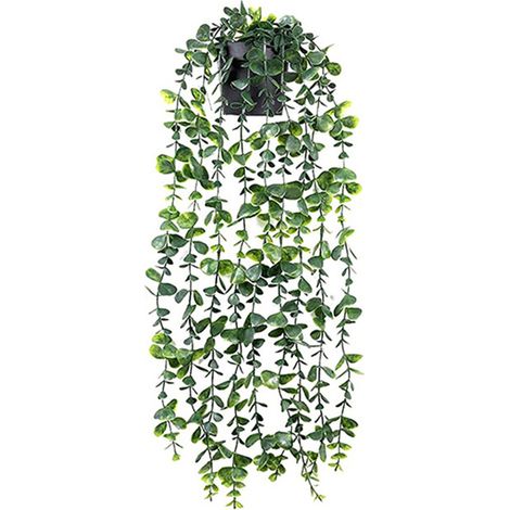 Plante Artificielle Suspendue - Plante Fausse en Plastique pour Décoration Murale ou Intérieure - 12 cm - 1 Pièce (1/5)