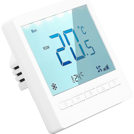 Programmierbarer Thermostat mit hoher Genauigkeit, großem LCD-Display für Wohnzimmer, Schlafzimmer, Esszimmer, Flur, 230 V Wechselstrom (1/5)
