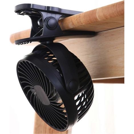 Ventilateur à pince de 15 cm, 3 vitesses, mini ventilateur USB silencieux à pince (1/5)