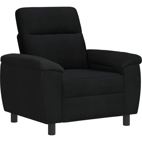 Sofá Negro 95 x 90 x 95 cm Tela vidaXL (1/5)