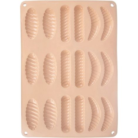 Silicone Cookie & Praline Mold, Beige, 33x24.5x1 cm (1/5)