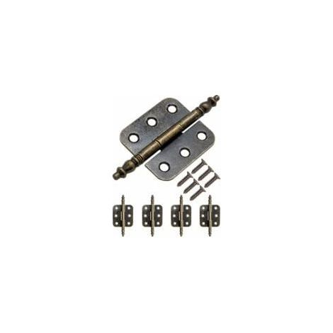 Bisagra para muebles, juego de 5 bisagras de metal antiguo estilo retro, 70 x 35 mm, bronce. (1/5)