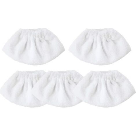 Set mit 5 Mikrofasertüchern, Zubehör für Dampfreiniger, kompatibel mit den meisten Dampfreinigern, waschbar und wiederverwendbar.