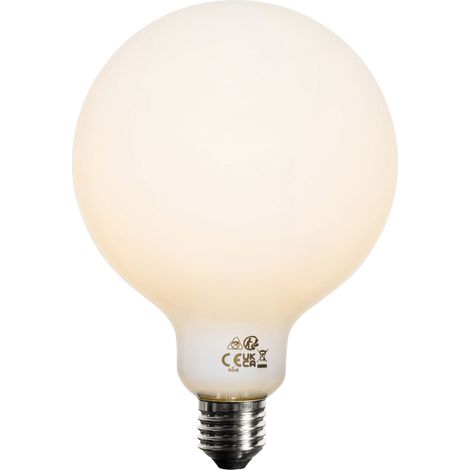 LUEDD Set di 5 Lampadina LED dimmerabile a 3 livelli E27 opale G125 4W 450lm 2700K