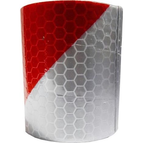 Nastro adesivo riflettente Classe I: motivo rosso e bianco (1/3)