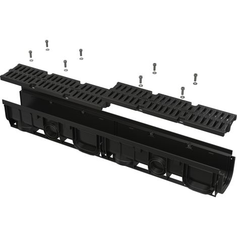 Drenaggio esterno B125, plastica, griglia composita, scarico da 110 mm (1/3)