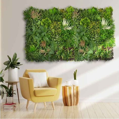 Giardino verticale Madagascar 100 x 100 cm. Si adattano a qualsiasi spazio, creando ambienti di grande originalità e freschezza (1/2)