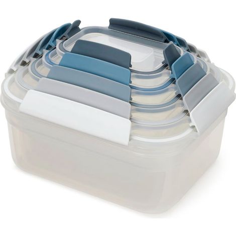 Nest™ Lock Joseph Joseph Editions, set of 5 gobelets hermétiques et empilables, design moderne couleur ciel, idéal pour le stockage des aliments of, 230 ml à 3 L. (1/5)