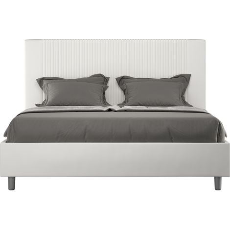 Letto Matrimoniale 160x190 cm Senza Rete Goya Bianco (1/5)