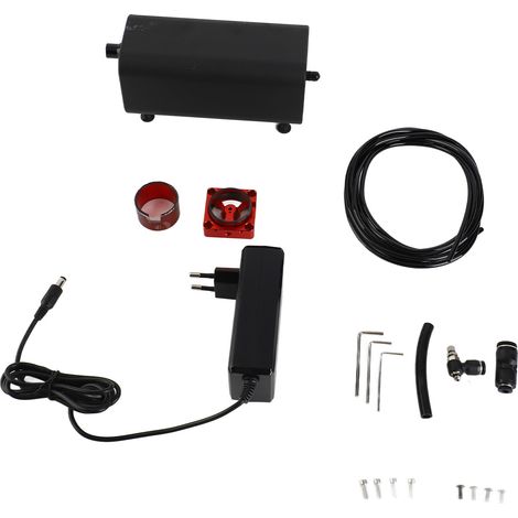 Ortviai Pompe à air pour gravure laser CNC – Débit réglable 10-30 L/min, faible bruit (60 dB), compatible TS2/TTS-55/A5 Pro/S9/Ortur