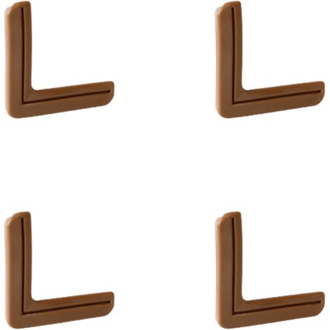 Protections d'angle et de bord pour meubles (paquet de 4) marron (1/5)