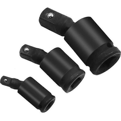 Coffret de 3 douilles à rotule Betterlife, comprenant des outils à percussion, des douilles à impact et des douilles à cardan pivotantes de 1/4", 3/8" et 1/2". (1/5)
