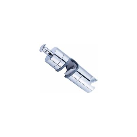Supporto per soffione doccia regolabile da 20-25 mm, staffa di ricambio per doccia, supporti per soffione doccia con pulsante laterale, supporti per soffione doccia cromati - Crezuo (1/4)