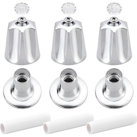 Set mit 3 Ersatz-Duschknöpfen für Badewannen-/Duscharmaturen Preis (1/5)