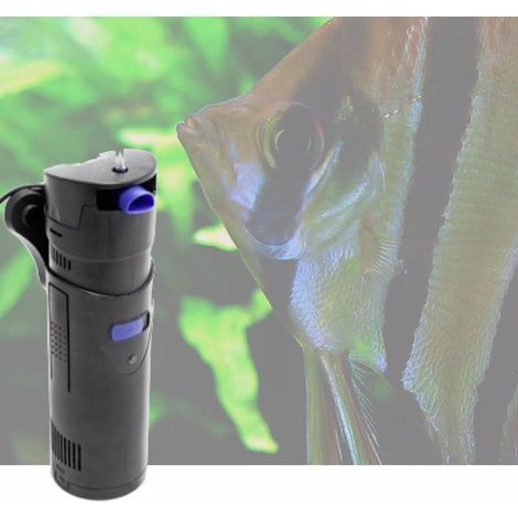 Pompe filtre intérieur 700 l/h avec UV 9W pour aquariums (1/4)
