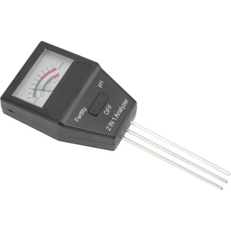 Testeur de pH et de fertilité du sol 2 en 1 avec 3 sondes pour la maison, le jardin, la pelouse et la ferme, en intérieur et en extérieur.