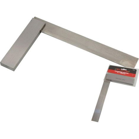 Neilsen Engineers Right Angle Polished Try Steel Machinist Square 8" 200mm (1/2)