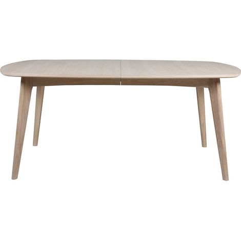 Marte Esstisch 102x180cm vorbereitet für Einlegeplatten weiß.