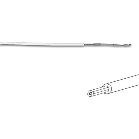 Fil de c,blage - ,,¸ 1 4 mm - 0 2 mm,,² - multibrin - blanc