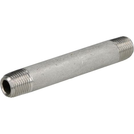 Double nipple de tuyau en inox 1/8'' x 60 mm